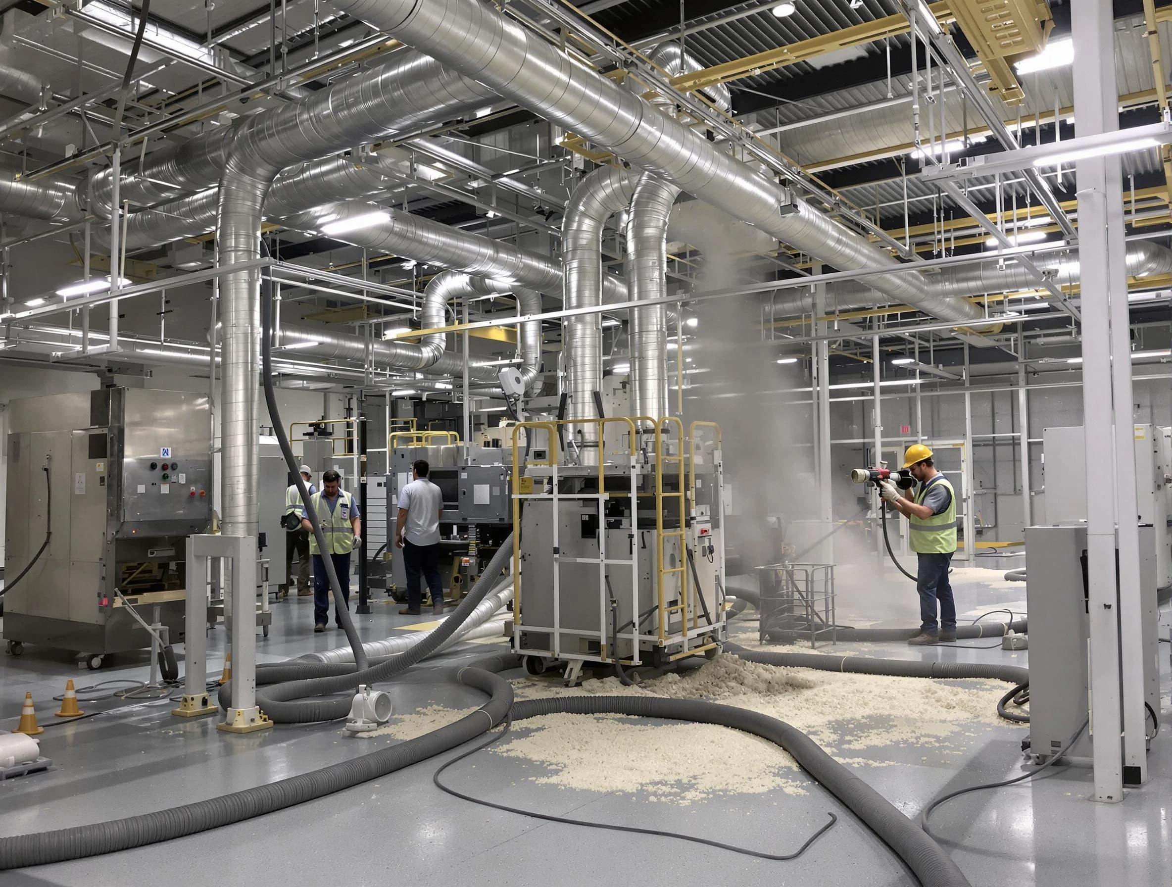 Heavy-duty industrial duct cleaning by Derby Air Duct Cleaning in Derby