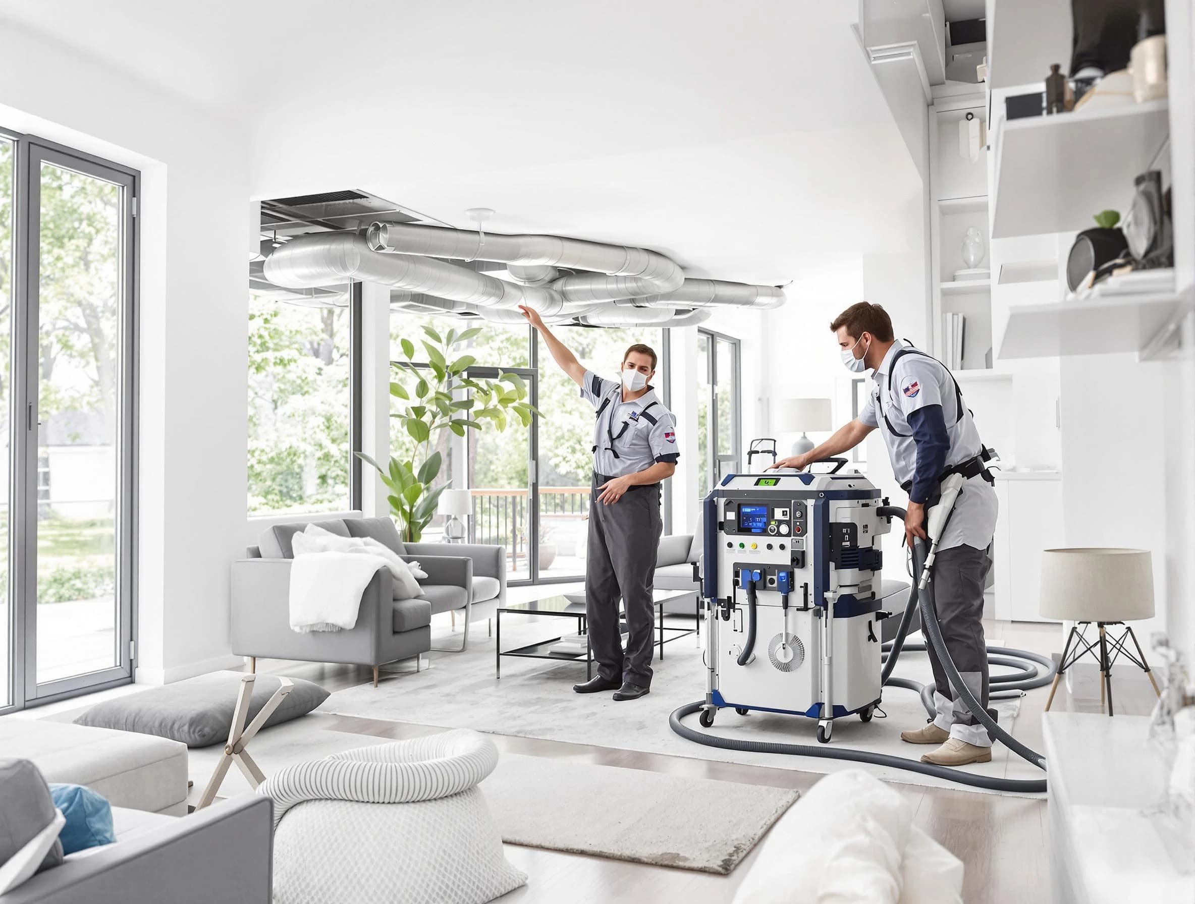 Derby Air Duct Cleaning professional conducting pure air duct cleaning with state-of-the-art equipment in Derby