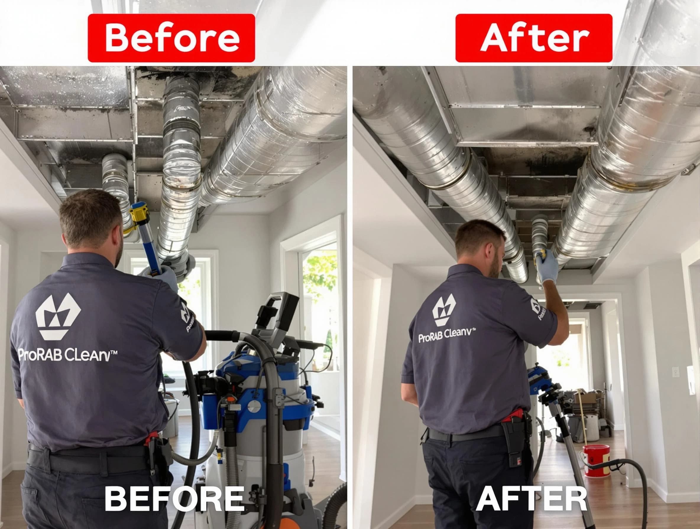 Derby Air Duct Cleaning expert performing thorough residential duct cleaning in a Derby home