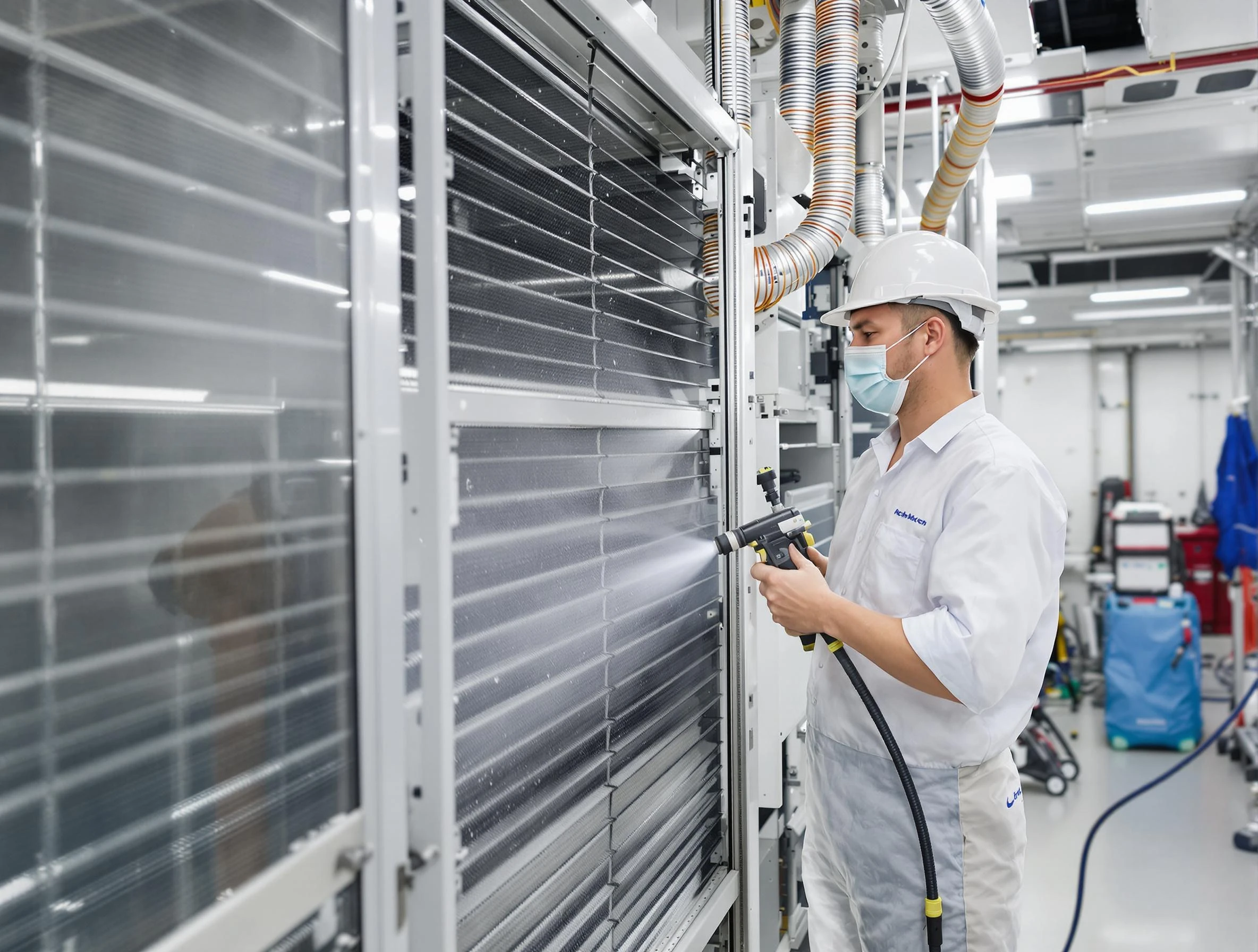 Professional AC coil cleaning by Derby Air Duct Cleaning in Derby