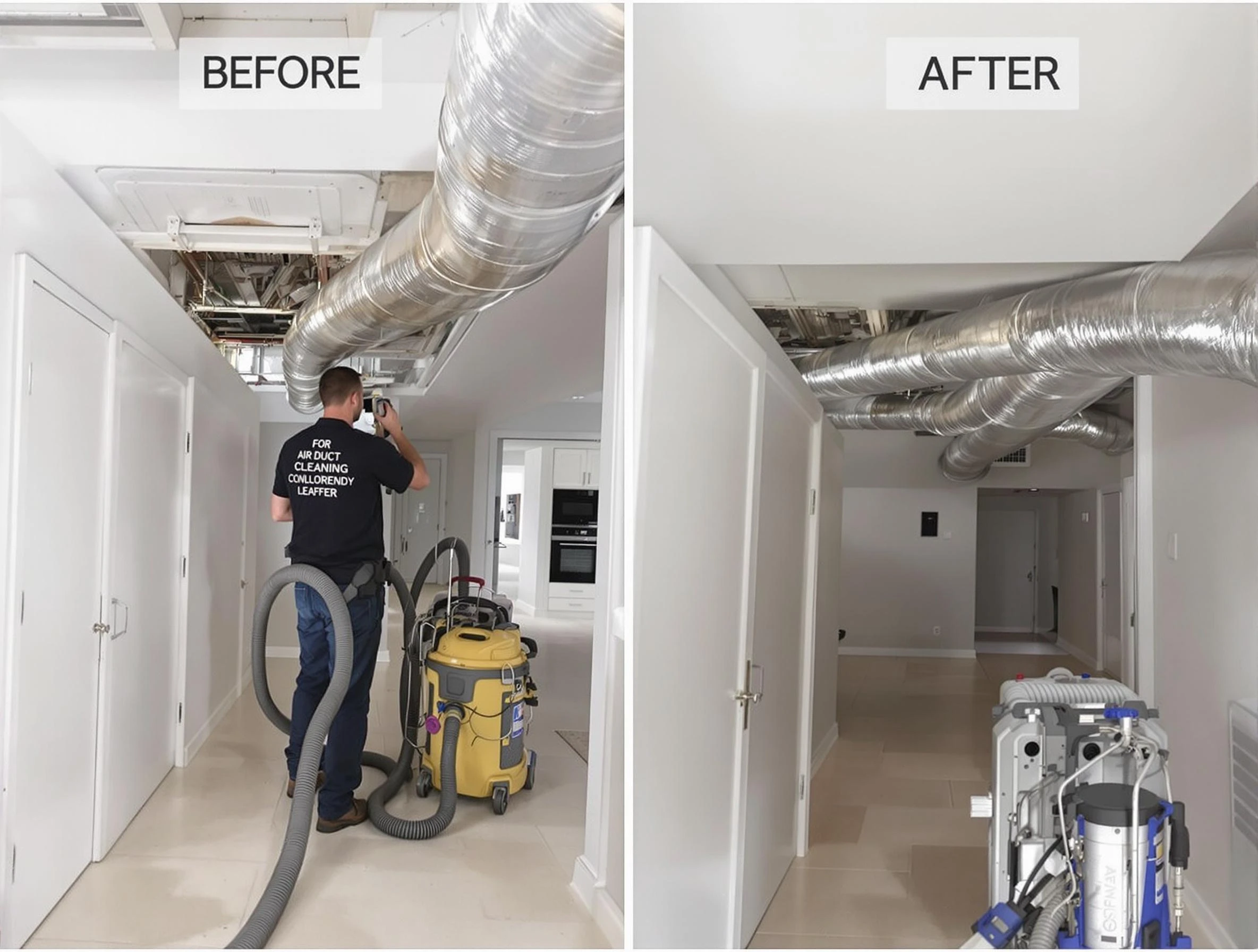 Derby Air Duct Cleaning professional performing thorough air duct cleaning in Derby