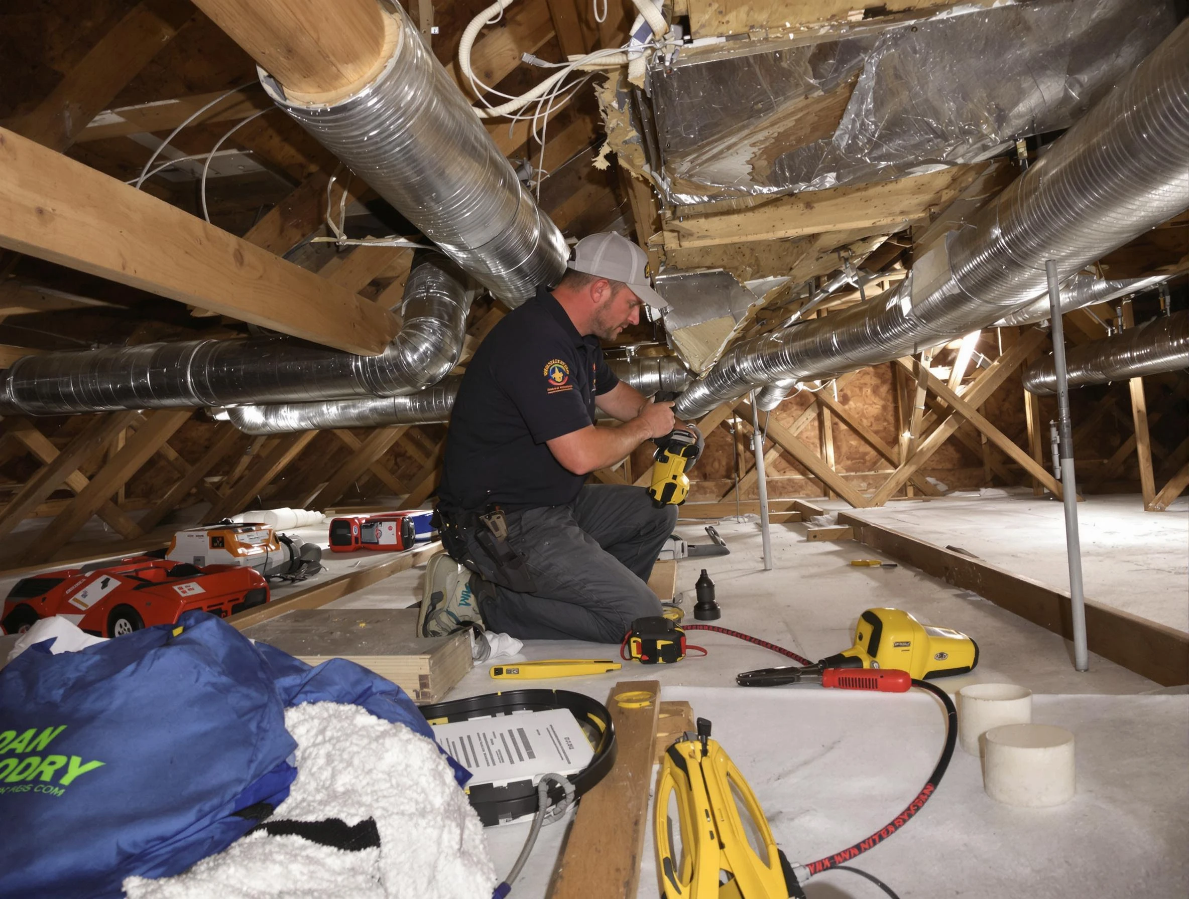 Professional air duct repair by Derby Air Duct Cleaning in Derby