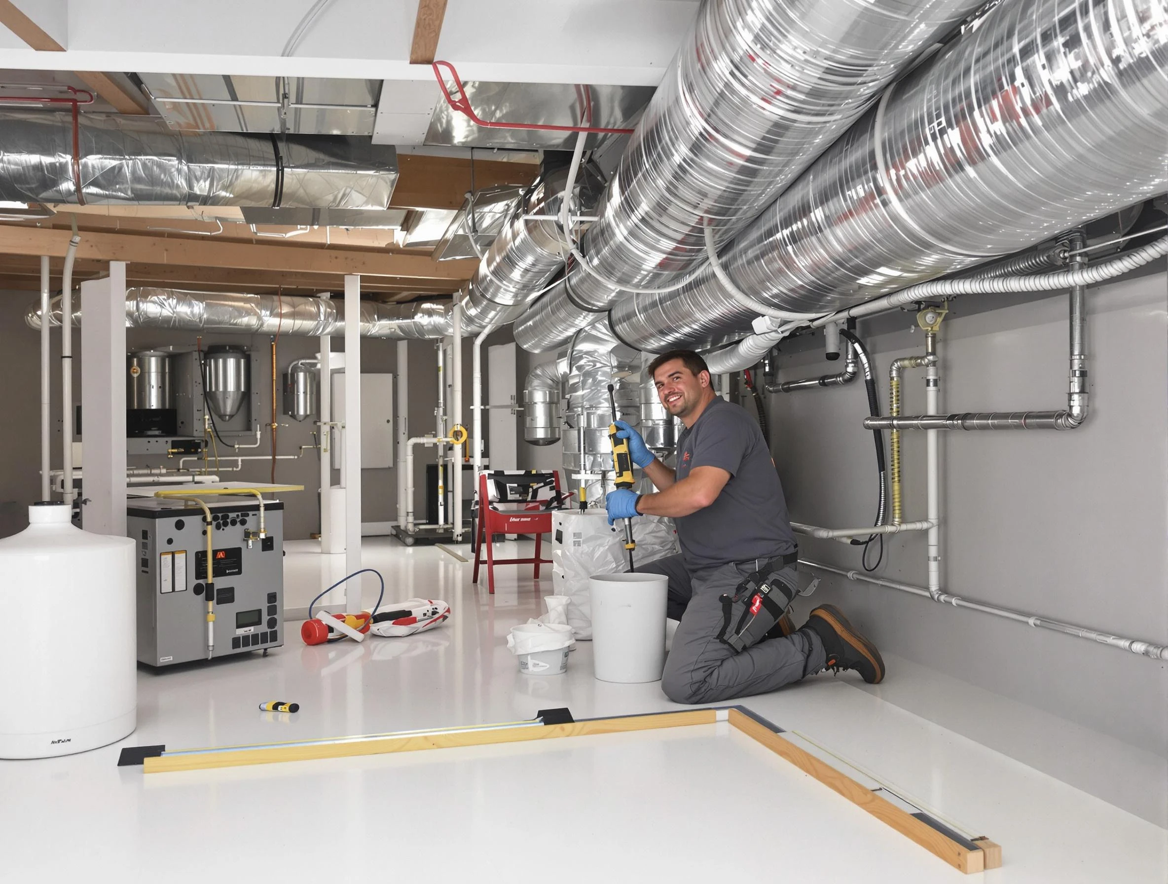 Professional duct sealing service by Derby Air Duct Cleaning in Derby